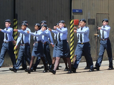 Air cadets doing Parade